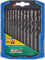 wolfcraft Juego de brocas para metal de HSS rectificadas, Ø 2–8 mm, 13 piezas I 7102000 I Para taladrar materiales duros