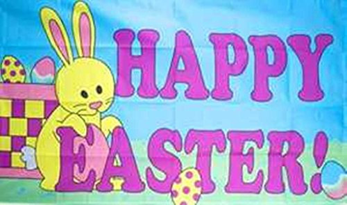 FRIP - Ostern Happy Easter Bunny 1,50 x 0,90m Flagge Fahnen mit 2 Ösen