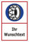 Melis-Folienwerkstatt Schild Schneeketten - Wunschtext - 15x10cm - 3mm Hartschaum – 20 VAR S00018-112-B
