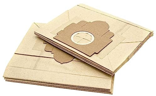 vhbw 10x Sacs compatible avec Moulinex 1350 Power Clean, 1600 Power Clean aspirateur - papier, 22,5cm x 20,5cm, couleur sable