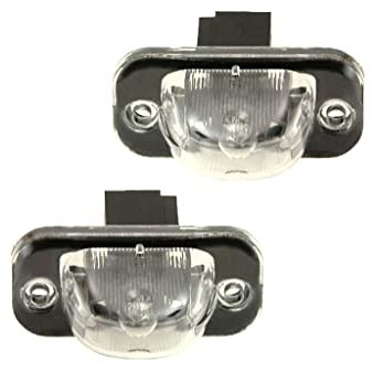 DEPO Kennzeichenleuchte Set Hinten Links und Rechts Kompatibel mit VW Golf 2 19E Jetta II 1G2 1983-1992