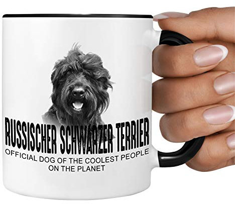 Russischer Schwarzer Terrier Official Dog cool Tasse Kaffee lustig Kaffeebecher happy Design
