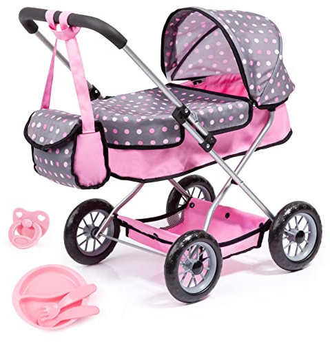 Bayer Smarty Modern Doll Pram & Stroller Set for 18 inch Dolls with Accessories
