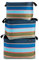 REMEMBER 3er Korbset Costa- ineinander stapelbar- 100% Polyester - Buntes Korbset