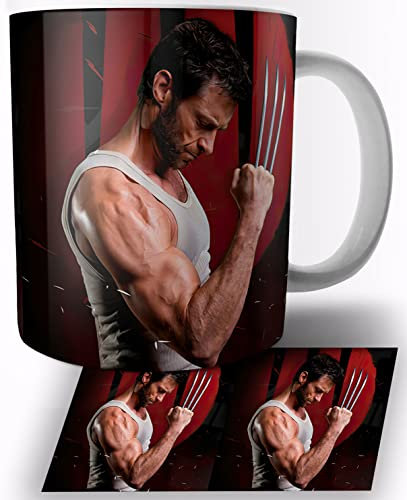 X Men Lobezno Wolverine Hugh Jackman Keramik Becher 325ml Tasse Mug