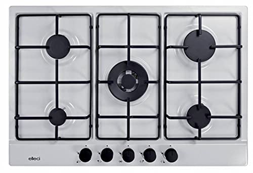 Elleci Piano Cottura Style 75 5 fuochi Granitek 68 Bianco PGSS75268CB