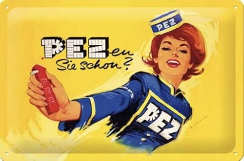Blechschild 30 x 20 cm Vintage Retro Schild PEZ en Sie schon ? - DekoNo7