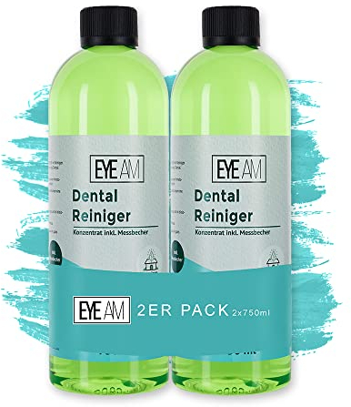 Dental Ultraschallreiniger Konzentrat – Reinigungskonzentrat für jedes Ultraschallreinigungsgerät für Zahnprothesen, Gebisse, Zahnersatz – Prothesenreiniger für das Ultraschallbad (1500ml)