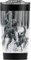 Jurassic World OFICIAL Jurassic World Beware Raptor Country Vaso de viaje de acero inoxidable de 20 onzas, aislado al vacío y doble pared con tapa deslizante a prueba de fugas