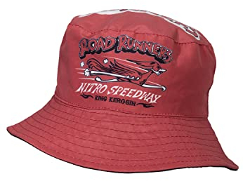 King Kerosin Herren Bucket Hat Anglerhut Fischerhut Schlapphut Wendefunktion Faltbar Sonnenhut Road Runners