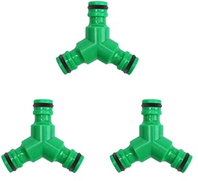 1/2 Zoll Y Schlauchverbinder, 3 x Y Abzweiganschluss Kit, Schnellan Garten Schlauch, Schlauch Y Verteiler für Schlauch Abzweig Verbinder, Wasserhahnanschluss