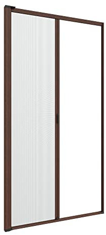 Zanzanet Zanzariera laterale con molla a rullo chiusura Ermetica per finestre su misura personalizzabile e con cerniera zip laterale isolante e profilo in alluminio 60x150 cm