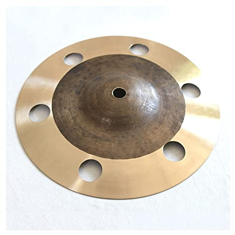 Cymbal Sets Platillos Splash De 8/9/10/12 Pulgadas con Agujeros Platillos De Efecto Hechos A Mano platillo (Color : 12 Inch)