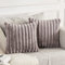 Joyouth 2er Set Doppelseitige Plüsch Samt Kissenbezüge Weiche Künstliche Pelz Kissenbezüge Dekorativ für Couch Sofa Schlafzimmer Wohnzimmer Zuhause 40x40 cm dunkelgrau