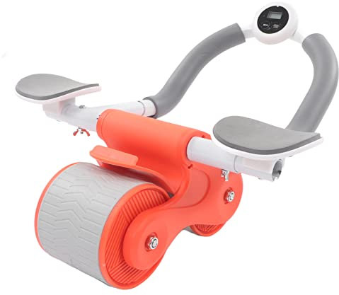 Fitness Core Board Trainer und Ab Roller Wheel 2 in 1 Multifunktionales Heim Fitnesssystem - Winkelbreite Einstellbar, Anti Rutsch Griff Design