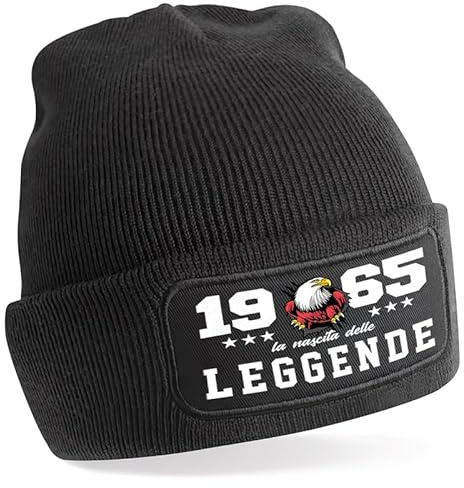 TeeDesign 58 Years Birthday Gift Birth of Legends Gadget Beanie Hat 58 Years 1965