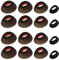 VGOL 8 Paar Schwarze Silikon Ohrstöpsel In-Ear Kopfhörer Ohrstöpsel Ersatz Ohrhörer Kopfhörer Aufsätze Kompatibel mit JBL Tune Flex 4 Größen (XS/S/M/L)