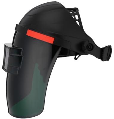 UPKOCH Schweißmaske Schweißen mit automatischer Verdunkelung Solarbetriebene automatische Verdunkelungshaube Argon-Lichtbogenschweißhut Schweißhelm STK