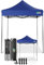 COBIZI Toldo desplegable Carpa Plegable 2x2 sin Pared Lateral,Impermeable Carpa Plegable,Carpas para Exteriores Pergola,Cenadores para Jardin Fiesta Camping Playa (2 por 2m Azul Oscur)