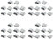 Fegtrty 40 Pcs Pieces de Rechange Type B Micro-USB Connecteur Jack Prise de Port