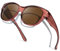 LVIOE Sonnenbrille für brillenträger Damen Runde Fit-over Überbrille mit UV-Schutz