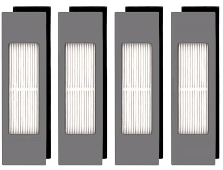 (4 Pièces) N10 Plus Filtre HEPA Pour Robot Aspirateur Ecovacs DEEBOT OZMO N10 920 950 T8 AIVI Max T9 T5 N5 N7 N8+ N8 Pro Plus DX55 DX93 DJ65, Kit de Filtres Pour Aspirateur Robot