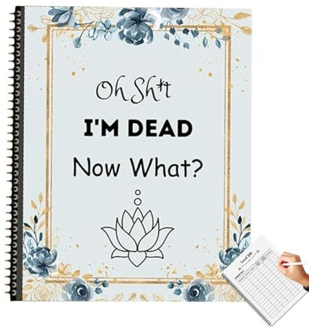Oh Shxt I'm Dead! Now What? Lustiger Planer zum Ende des Lebens, Terminplaner für Lebensende (evtl. nicht in deutscher Sprache), Terminplaner mit der Aufschrift I'm Dead, Organizer für die