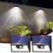 Nipify Luz Solar LED Exterior con Sensor de Movimiento - 2 Paquetes, 3 Modos, IP65 Impermeable - Focos Solares para Jardín, Garaje, Patio, Camino