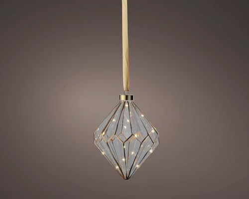 Lumineo LED Zwiebel klar/warmes Weiss 21cm