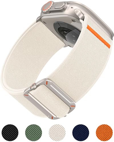 Higgs Nylon Armband Kompatibel mit Apple Watch Ultra3/2/1 49mm, 46mm 45mm 44mm 42mm, Sport Band für iWatch Ultra Serie 11 10 SE 9 8 7 6 5 4 3 2 7, Herren