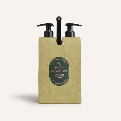 Cowshed Limited Edition Signature Hand Care Caddy - 2 x 300ml - Hand Wash & Hand Cream Gift Set | Hand Moisturiser - Cruelty-Free Hand Lotion & Handwash | Natural Hand Soap - Lavender Hand Wash Set