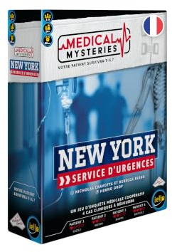 IELLO Medical Mysteries: New York | kooperatives medizinisches Ermittlungsspiel | Patienten diagnostizieren & retten | 1-4 Spieler | 60 Minuten | 14+