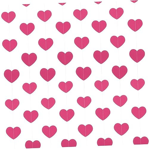 WEKADRIN 3 Set Ghirlanda Cuori Decorazioni per Feste Compleanni Matrimonio e Shower Accessorio Impeccabile per Fotografie e Addobbi Colorati