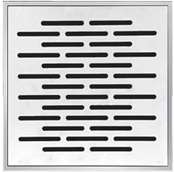 Générique Grille Drainage en INOX Exterieur Carrée,Grille d'égouts avec Cadre,Grilles évacuation Eau Pluviale,Grilles de Vidange en Acier,Épaisseur 2 mm (250x250x20mm)