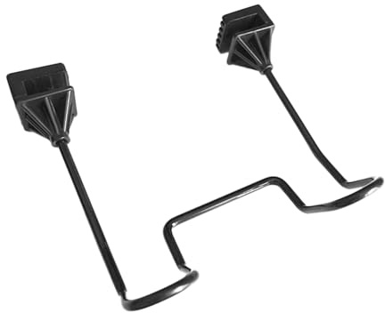 BUGUUYO Autoschatzhaken Autohaken Aufhänger Auto Kleiderhaken Car Hat Holder Car Seat Back Double Hook Taschenhaken Für Kopfstütze Auto -kopfstützen -haken Kohlenstoffstahl Schwarz