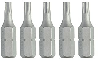Dewalt Torsion Schrauberbits DT7253 (T15, Gesamtlänge 25 mm, optimale Passgenauigkeit, aus europäischem Hochqualitätsstahl, in wiederverschliessbarer Kunststoff-Box) 5 Stück