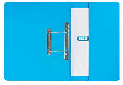 Elba Stratford 30113 blue foolscap spring pocket files, PACK of 25