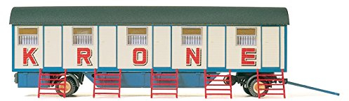 Preiser 1:87 PR21032 Modelleisenbahn Wohnwagen Zirkus Krone mit 5 Fächern