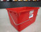 Cubo de Pintura Rectangular Rojo de 12 litros