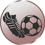 S.B.J - Sportland Pokal/Medaille Emblem, Motiv Fussball neutral, Durchmesser 50 mm, Bronze