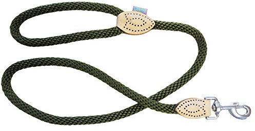 The Dog Company Dog & Co Soft Touch Rope Trigger Dog Lead, 1.4 x 120 cm, Green