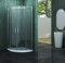 impex-bad Duschkabine TECHNO-R 90 x 90 x 195 cm Glänzend Klarglas Gehärtetes Glas Modern Freistehend Festinstallation 2 Türen 1 Count