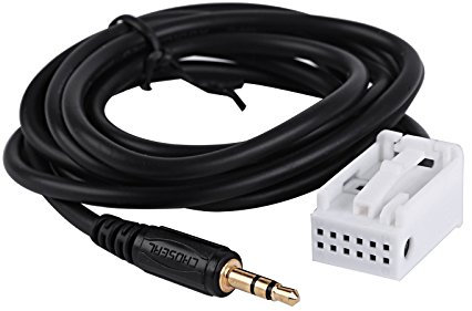 SurePromise Cable auxiliaire aux 3.5mm Prise Audio autoradio HiFi