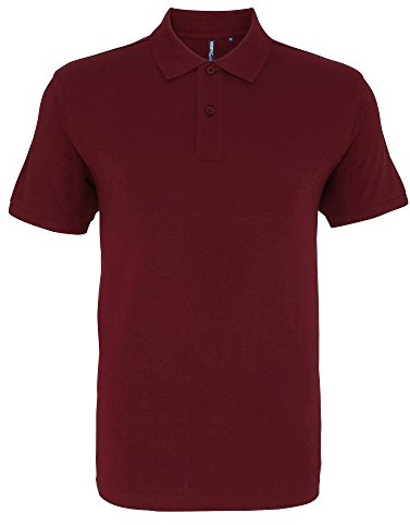 Asquith & Fox Men's Asquith and Fox Men's Polo Short Sleeve Polo Shirt, Red (Burgundy 000), Medium (Manufacturer Size:Medium)