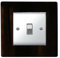 Focus Plastics SINGLE LIGHT SWITCH SOCKET COLOURED ACRYLIC SURROUND FINGER PLATE - BUY 2 GET EXTRA 1 FREE (10 COLOURS) (Black)