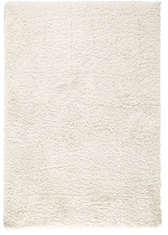 Hanse Home Mint Rugs Venice Teppich Hochflor Wohnzimmer-Teppich Weich Flauschig Langflor Shaggy Flokati Einfarbig für Kinderzimmer Schlafzimmer Arbeitszimmer Küche Flur Creme Meliert 80x150 cm