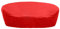 Kaufpirat Premium Abdeckplane Sonneninsel Rund Ø 200x85 cm Holzbank Gartenmöbel Gartentisch Hülle Abdeckung Haube Schutzhülle Abdeckhaube 900 D, 500 g/m², 6.000 mm Wasserbeständigkeit Rot