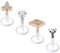 Briana Williams Plastik Lippenpiercing Stecker Labret Bars Retainer Bioflex Flexibel 16G 6mm Piercing Lippe Schmuck mit Stein
