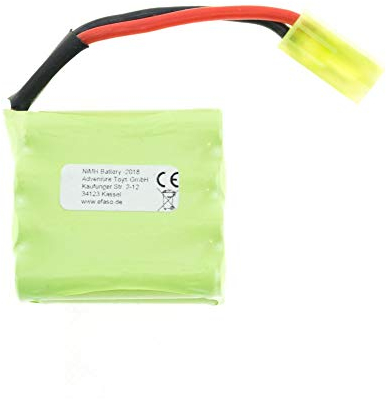 efaso Batterie 9,6V 650mAh NI-MH avec Mini Tamiya Fiche pour RC Panzer Tiger et Divers RC Panzer et Modèles