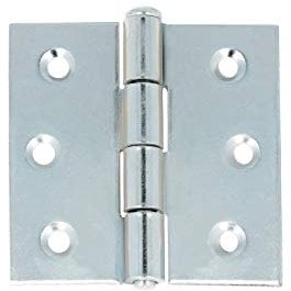 Mobila RS00254 Lot de 2 charnières robustes avec prise à levier en fer galvanisé 50 x 50 mm